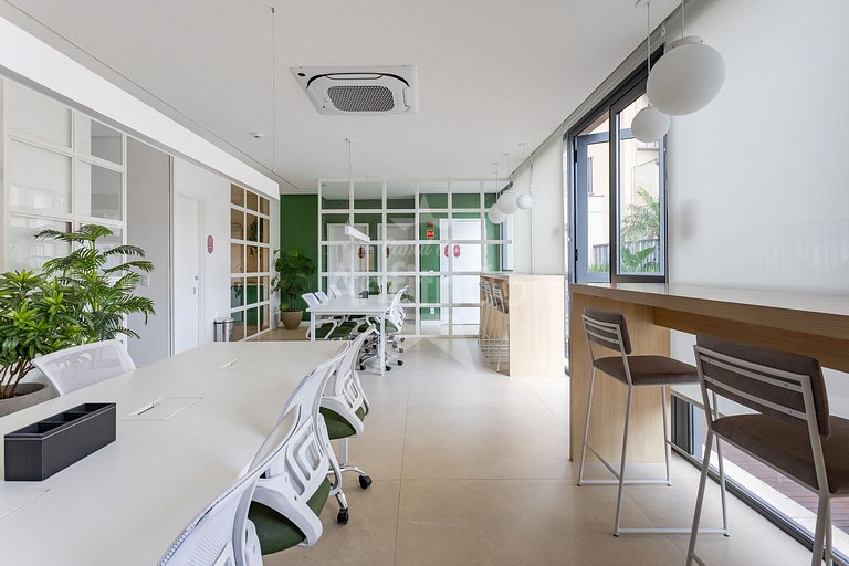 Studio na Liberdade com piscina, A/C e cowoking