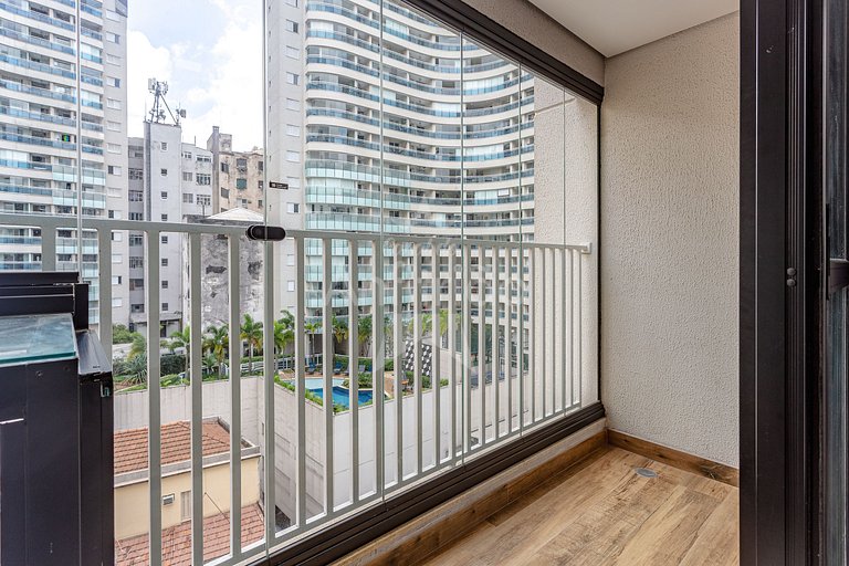 Studio Aurora c/ ar condicionado próx ao metrô