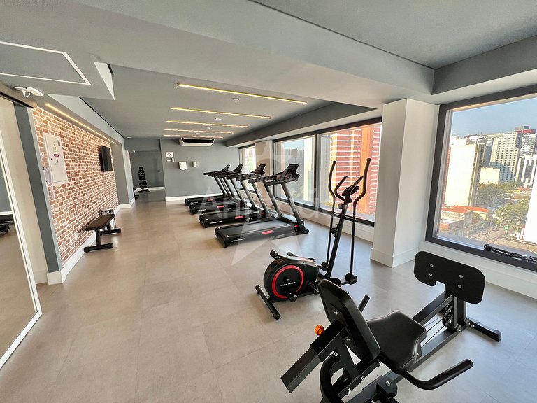 Apê lindinho com ar a 300 m do Allianz Parque