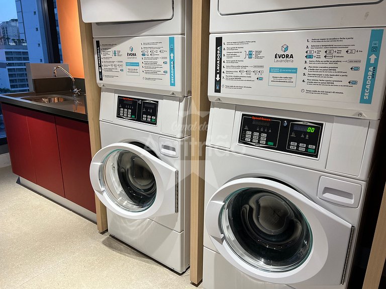 Apê Yellow 8º andar Allianz com ar e garagem