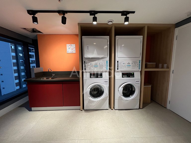 Apê Pink 6º andar com ar 500 m do Allianz Parque