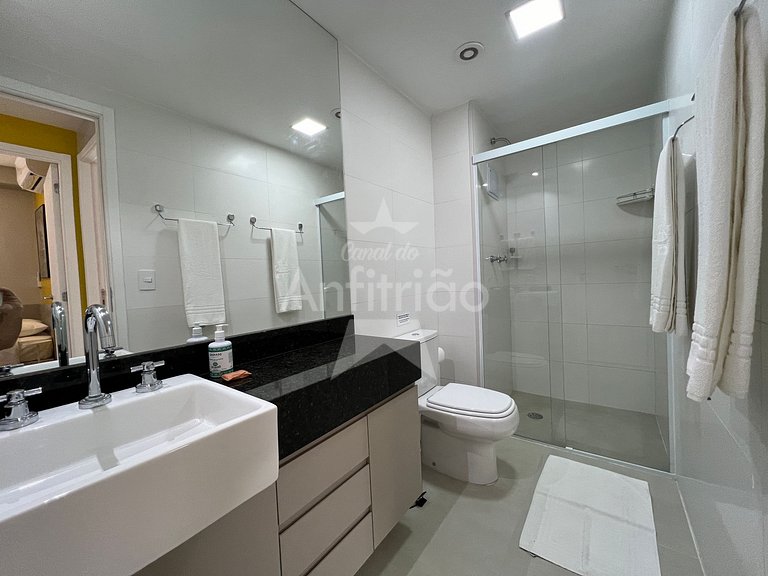 Apê Yellow 8º andar Allianz com ar e garagem