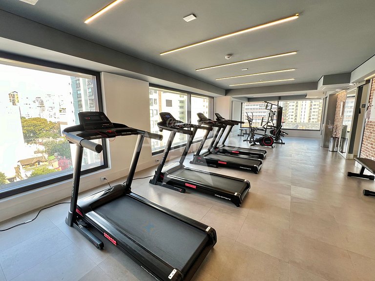 Apê Yellow 8º andar Allianz com ar e garagem