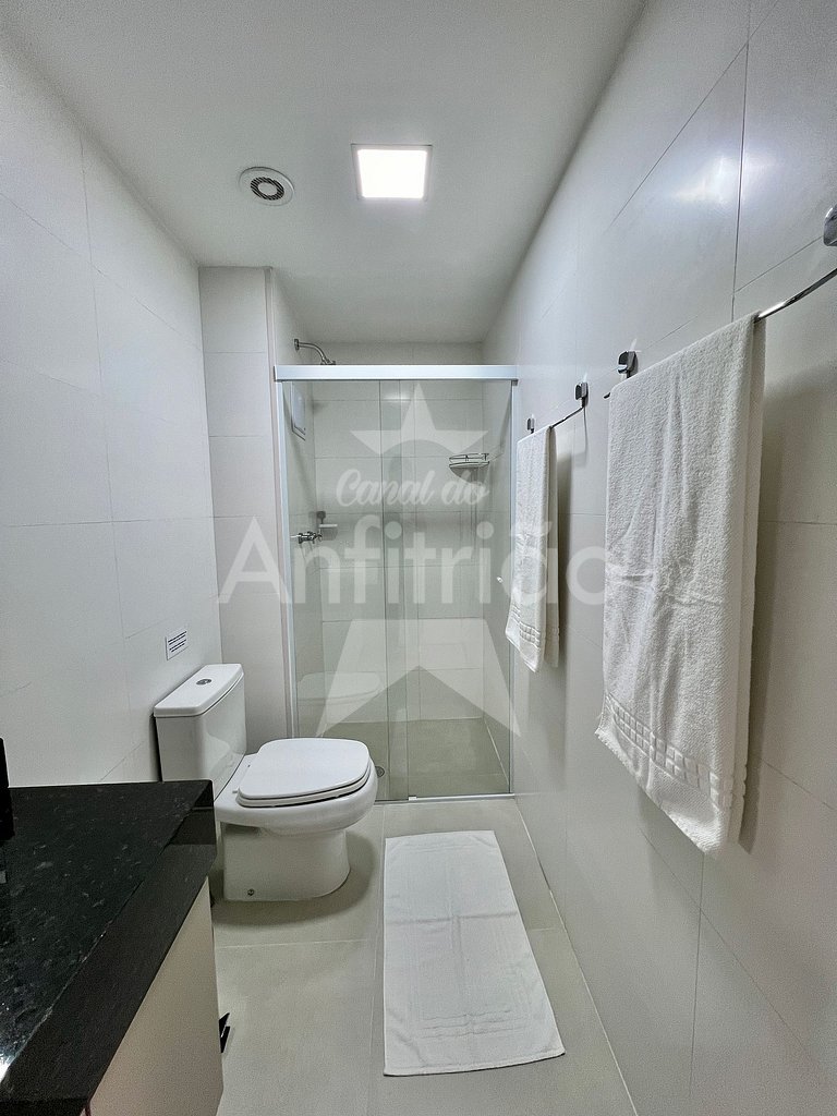 Apê azul 8º andar Allianz com ar e garagem