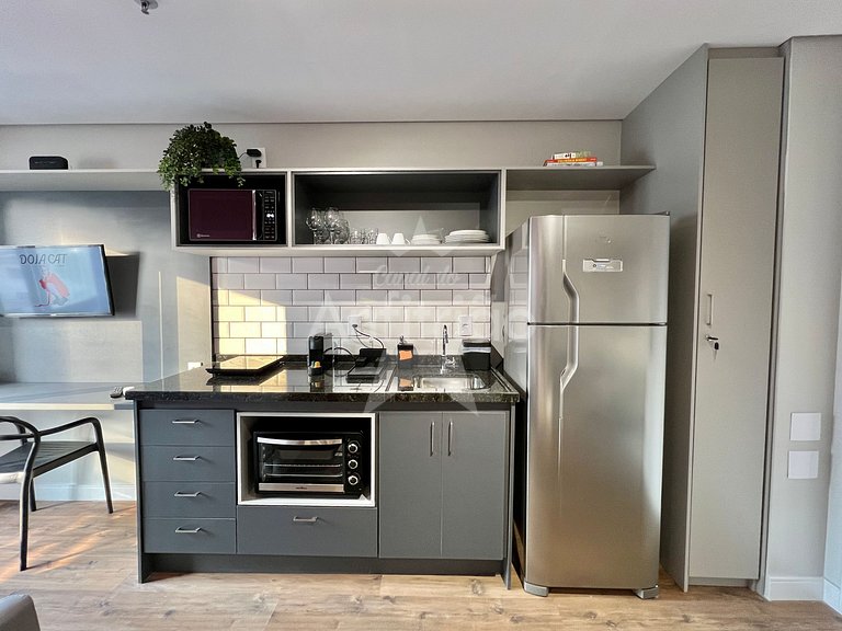 Apê Pink 6º andar com ar 500 m do Allianz Parque