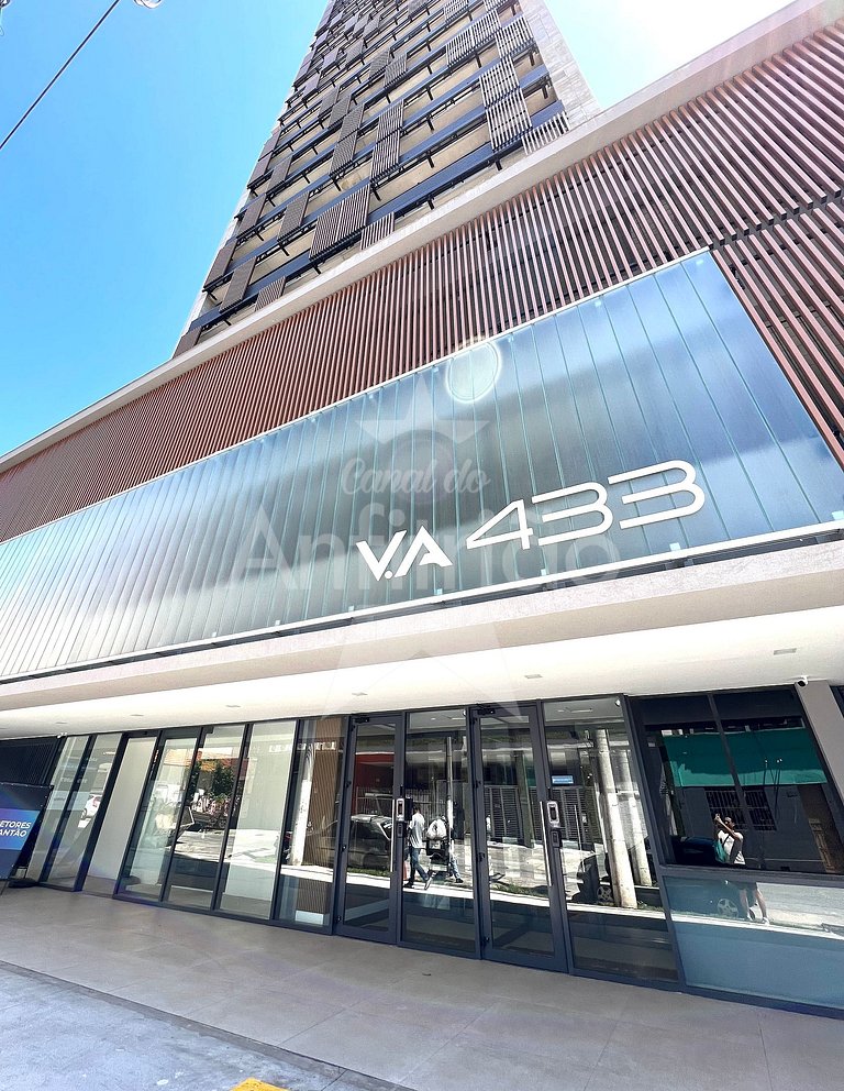 Apê Yellow 8º andar Allianz com ar e garagem