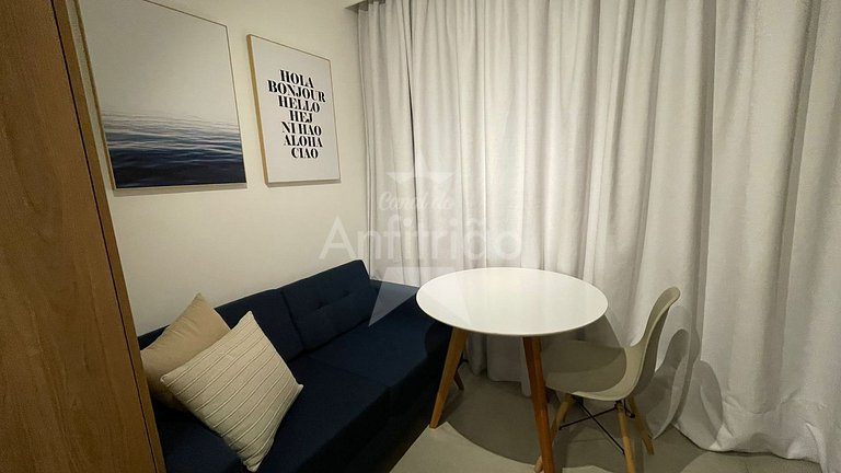 Studio Madá | 5 min do metrô + piscina e ar cond.