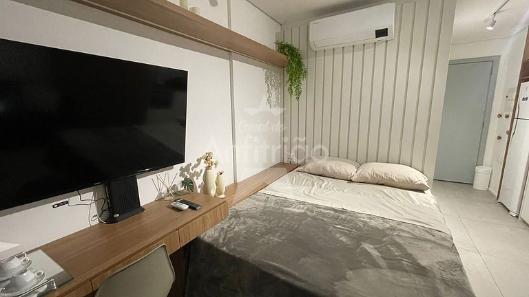 Studio Madá | 5 min do metrô + piscina e ar cond.
