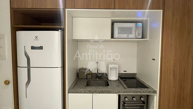 Studio Madá | 5 min do metrô + piscina e ar cond.