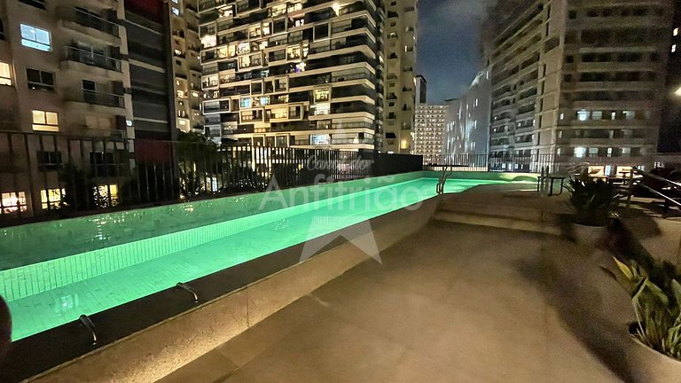 Studio Madá | 5 min do metrô + piscina e ar cond.
