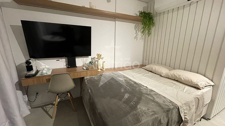 Studio Madá | 5 min do metrô + piscina e ar cond.