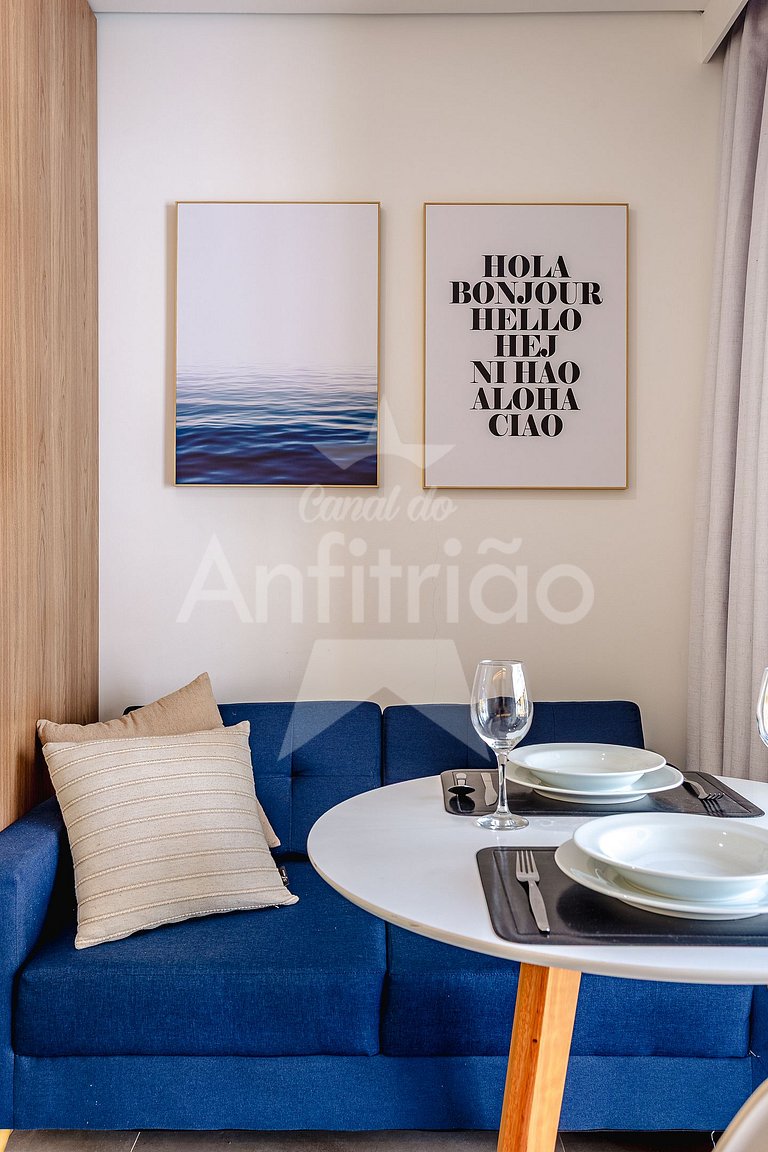 Studio Madá | 5 min metrô + piscina e A/C | em 6x