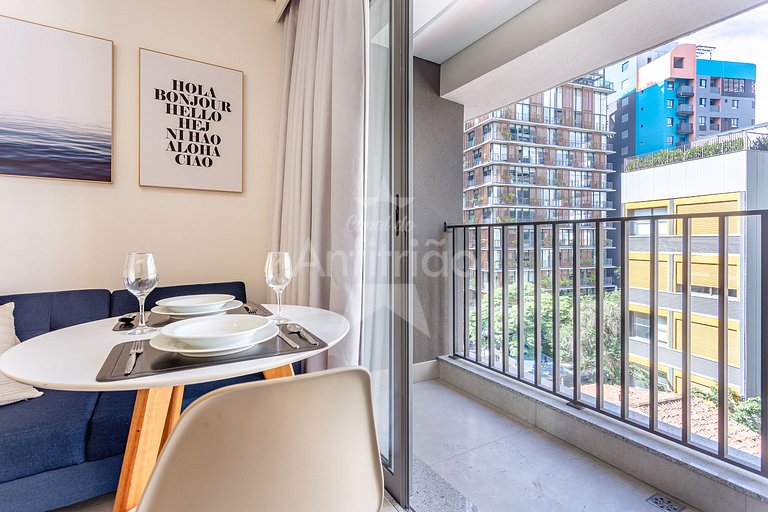 Studio Madá | 5 min metrô + piscina e A/C | em 6x