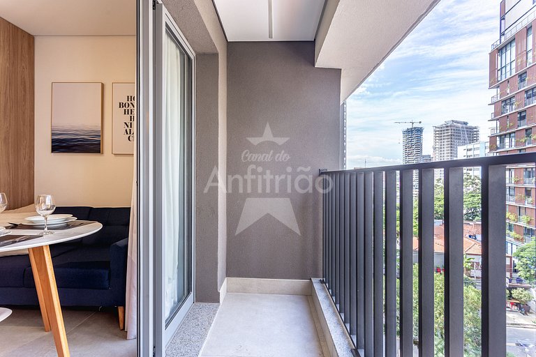 Studio Madá | 5 min metrô + piscina e A/C | em 6x