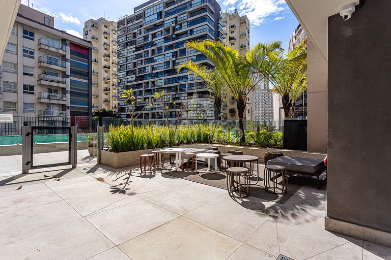 Studio Madá | 5 min metrô + piscina e A/C | em 6x