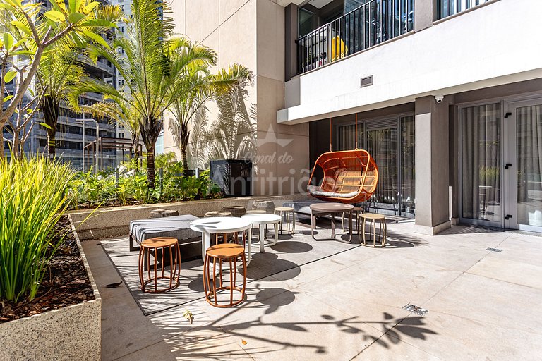 Studio Madá | 5 min metrô + piscina e A/C | em 6x