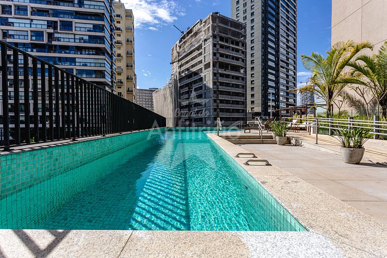 Studio Madá | 5 min metrô + piscina e A/C | em 6x