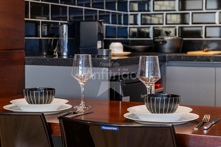 Flat king size consulado americano, garagem + A/C