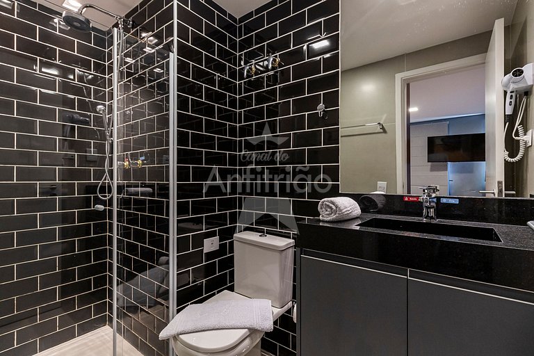 Flat king size, consulado, garagem + A/C | em 6x