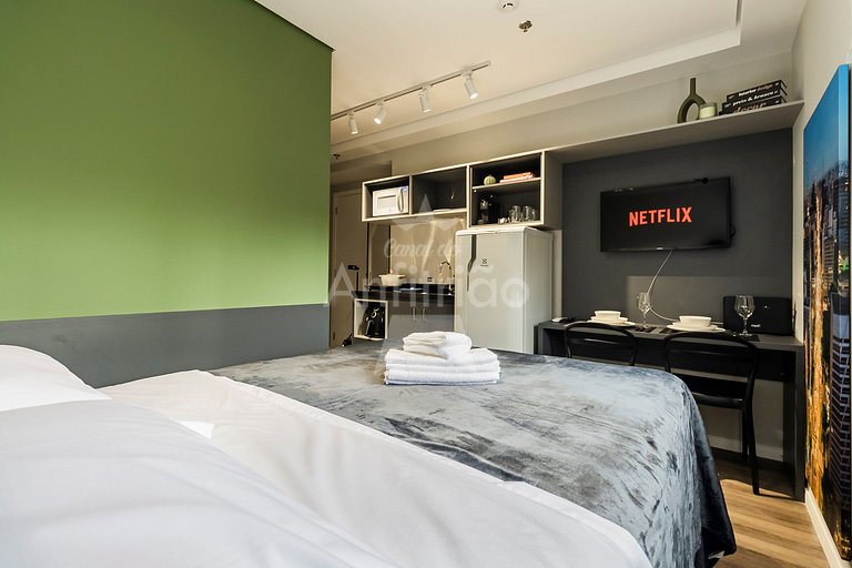 Apê business Lapa com A/C próx. Allianz