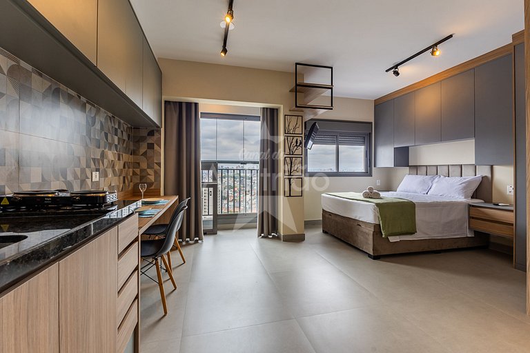 Vista do 25º andar com A/C a 100m do metrô!