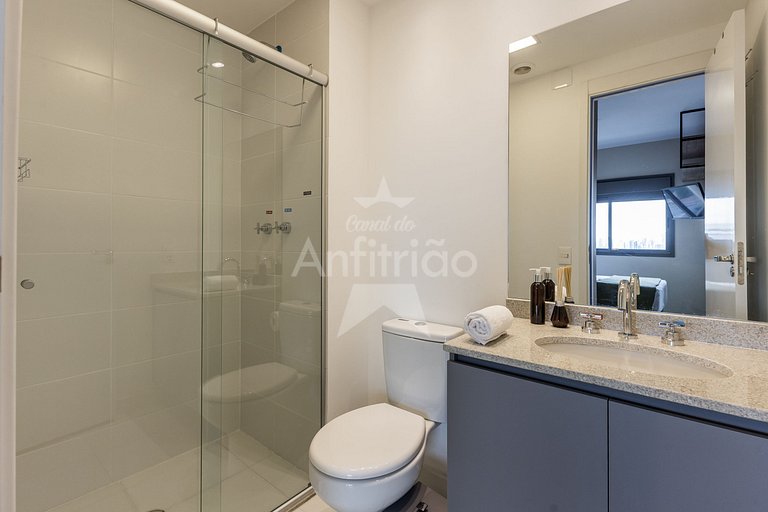 Vista do 25º andar com A/C a 100m do metrô!