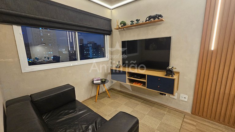 Apê Uau! a 150 m do Metrô com piscina e academia