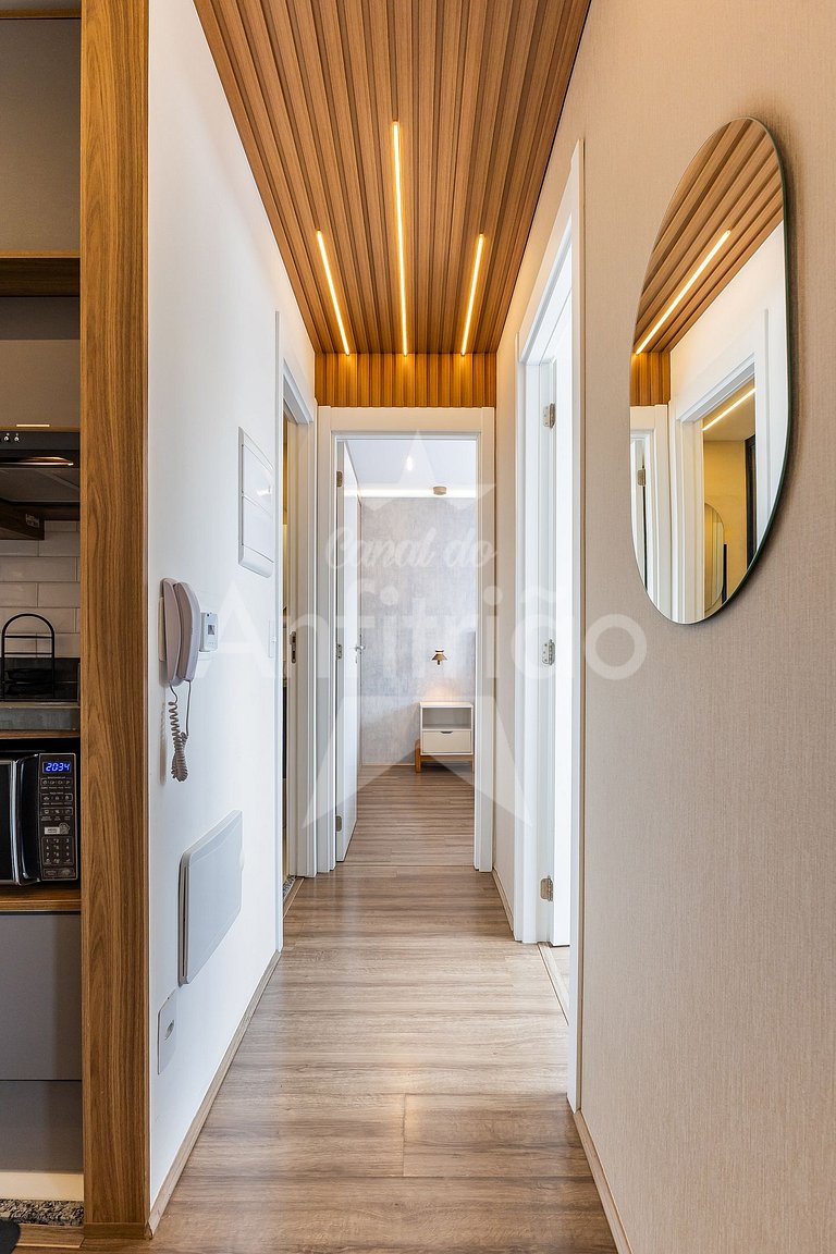 Apê Uau! a 150 m do Metrô com piscina e academia