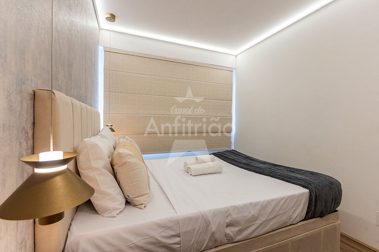 Apê Uau! a 150 m do Metrô com piscina e academia