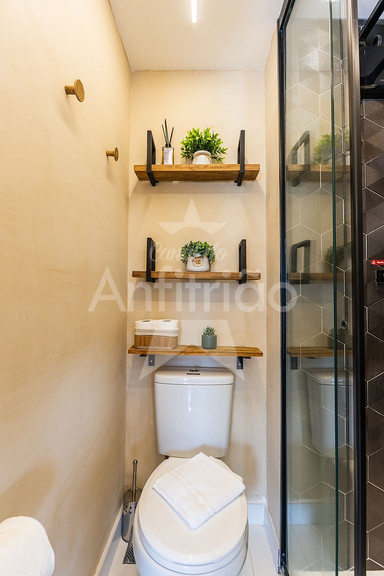 Apê Uau! a 150 m do Metrô com piscina e academia