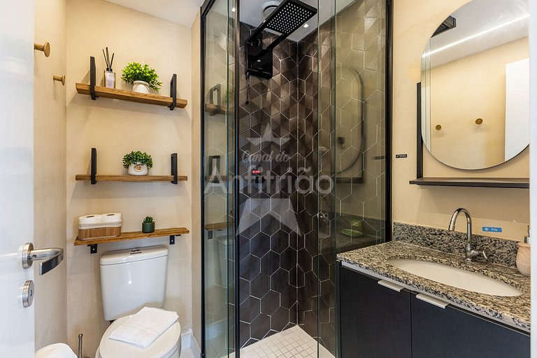 Apê Uau! a 150 m do Metrô com piscina e academia