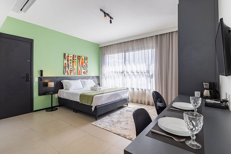 Apê tudo a pé 13º andar com ar condicionado