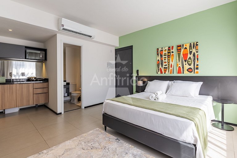 Apê tudo a pé 13º andar com ar condicionado