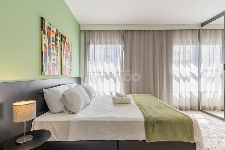 Apê tudo a pé 13º andar com ar condicionado