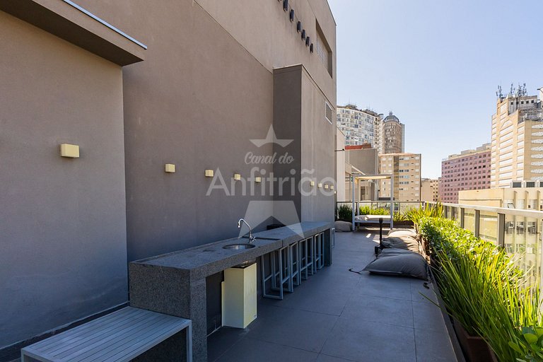 Apê tudo a pé 13º andar com ar condicionado