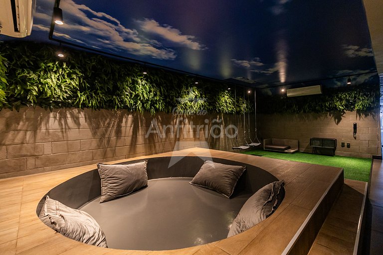 Apê tudo a pé 13º andar com ar condicionado