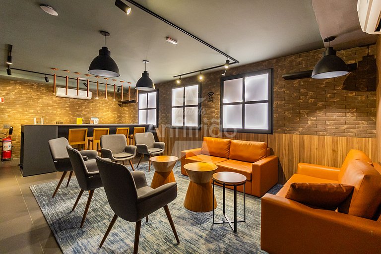 Apê tudo a pé 13º andar com ar condicionado